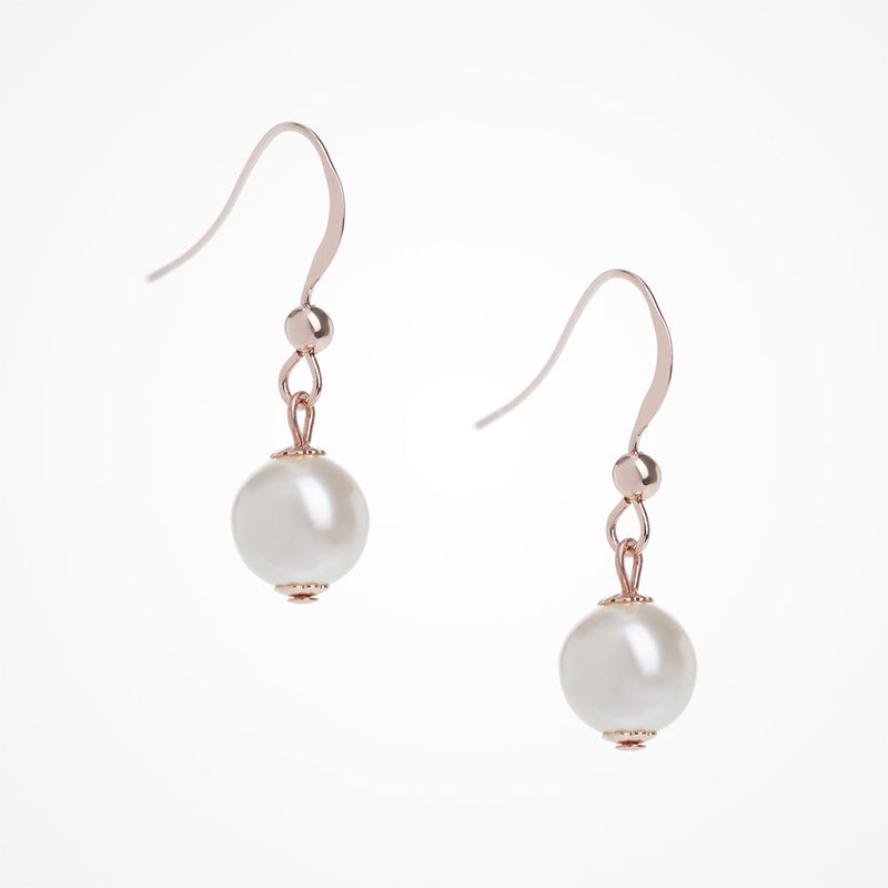 Ada rose gold pearl earrings - Liberty in Love