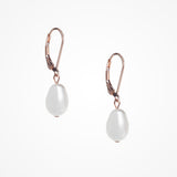 Kit pearl rose gold lever back earrings - Liberty in Love
