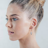Yolanda rose gold trio of marquise cluster earrings - Liberty in Love