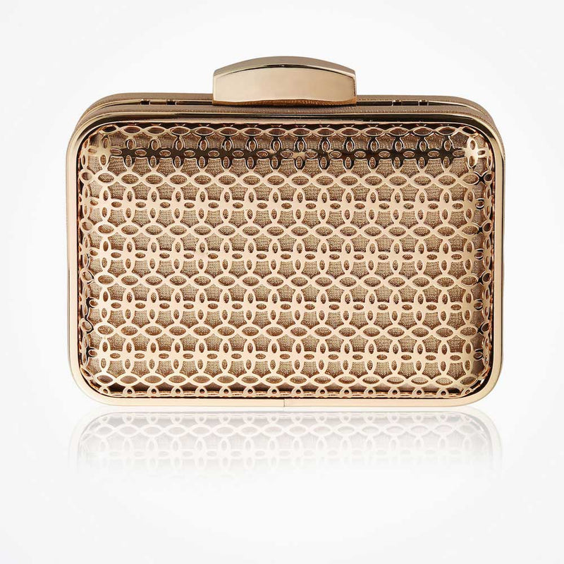 Rose gold cut out clutch - Liberty in Love