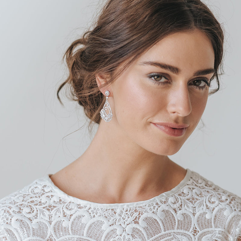Rowan CZ drop earrings - Liberty in Love