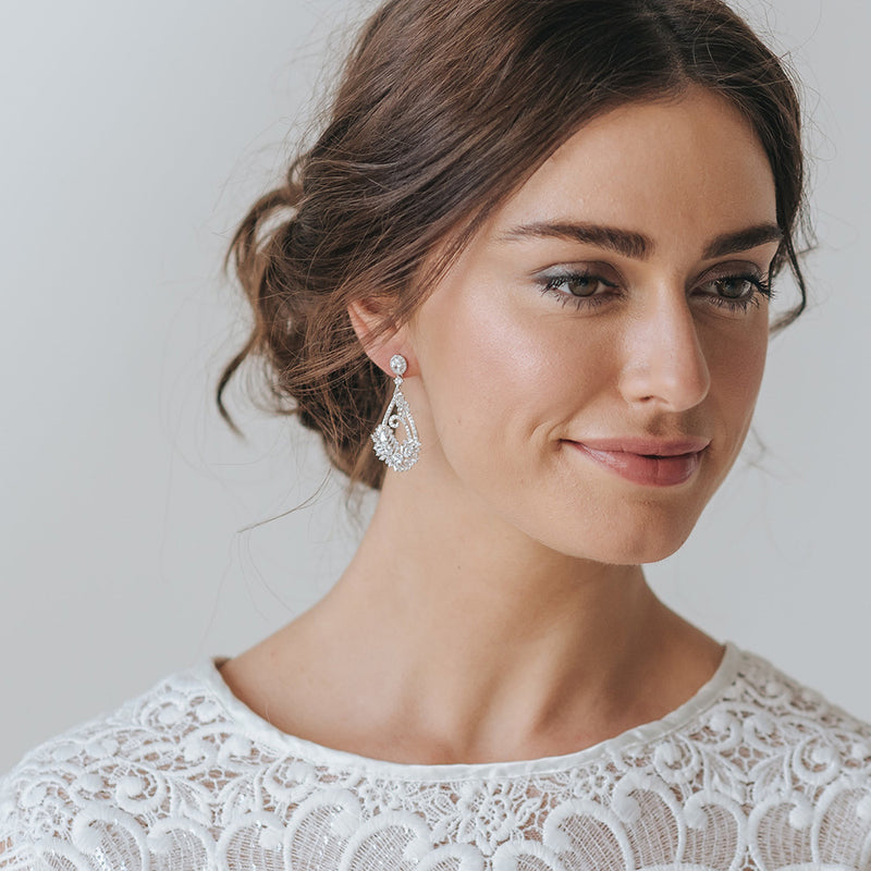 Rowan CZ drop earrings - Liberty in Love