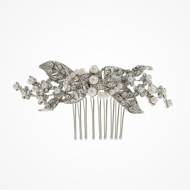 Ryder blossom and leaves hair comb - Liberty in Love