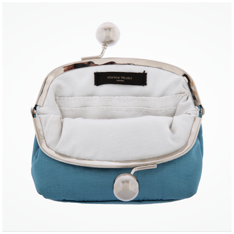 Small blue coin purse - Liberty in Love