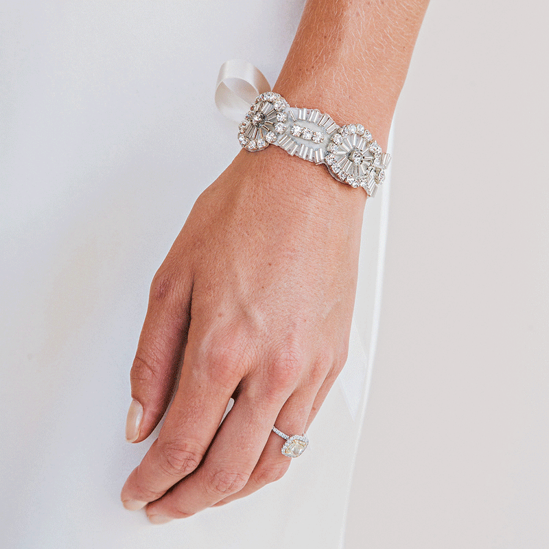Sabrina Art Deco motifs cuff - Liberty in Love