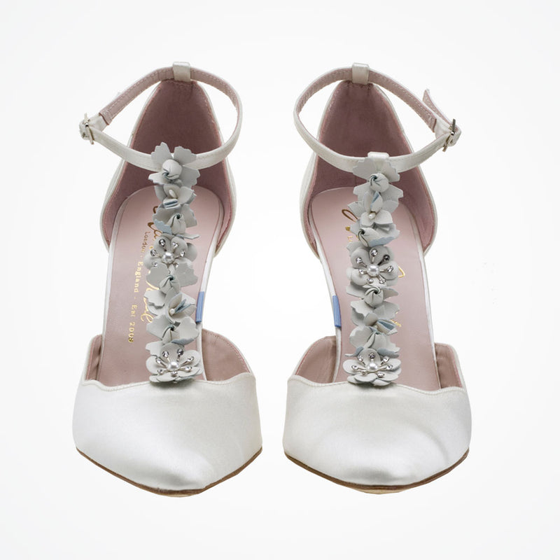 Sahara floral ivory t-bar shoes - Liberty in Love