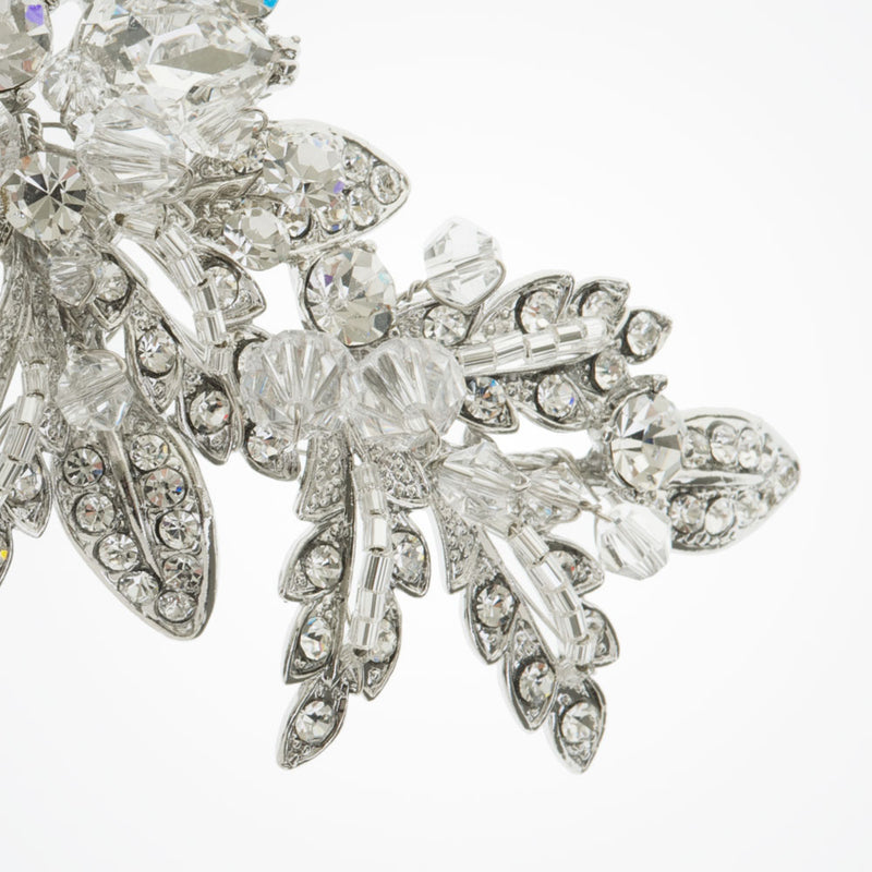Saskia crystal embellished floral comb - Liberty in Love