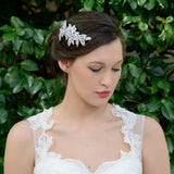 Saskia crystal embellished floral comb - Liberty in Love
