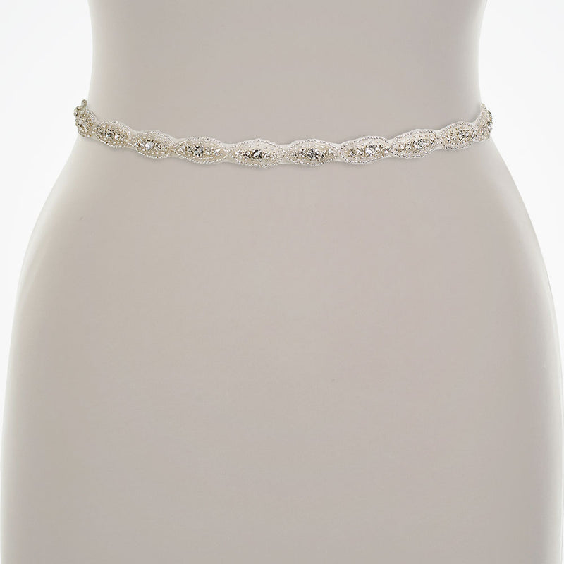 Scarlett crystal beaded bridal belt - Liberty in Love