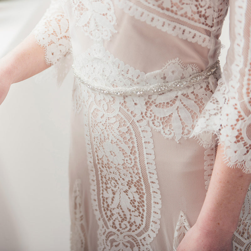 Scarlett crystal beaded bridal belt - Liberty in Love