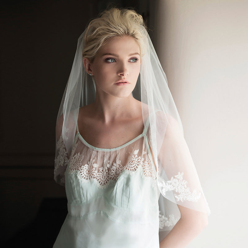 Sea princess lace motifs veil - Liberty in Love