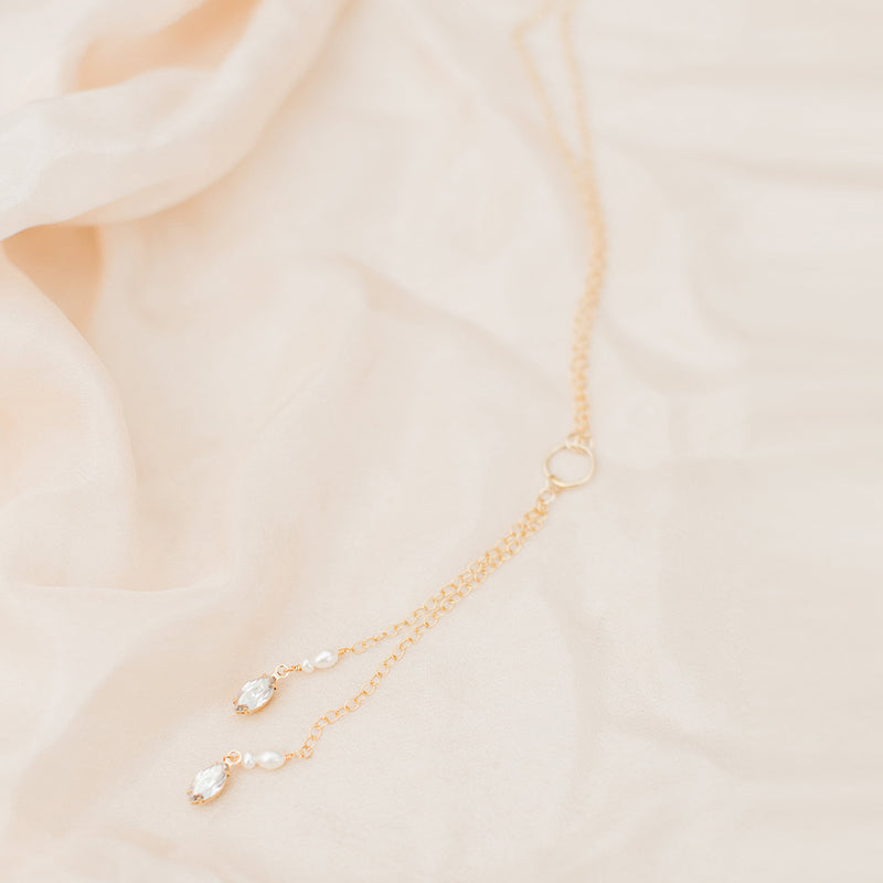 Seeds of love crystal and pearl backdrop necklace - Liberty in Love