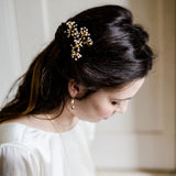 Seeds of love pearl hair pins (gold) - Liberty in Love