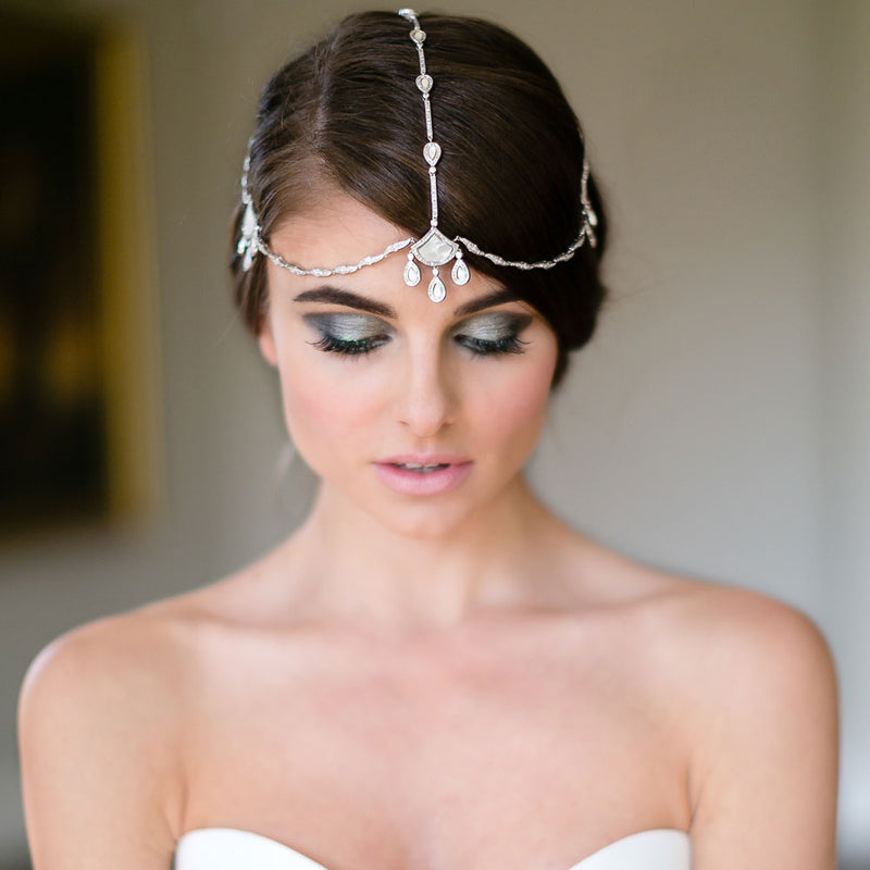 Selma mother of pearl headpiece - Liberty in Love