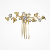 Seren crystal blossom gold vine comb - Liberty in Love