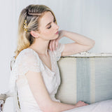 Seren crystal blossom gold vine comb - Liberty in Love