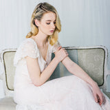 Seren crystal blossom gold vine comb - Liberty in Love