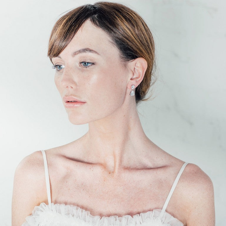 Seren crystal teardrop earrings - Liberty in Love