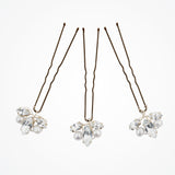 Downton crystal hair pins (set of 3) - Liberty in Love
