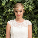 Sienna rose gold enamelled blossoms and leaves hair vine - Liberty in Love