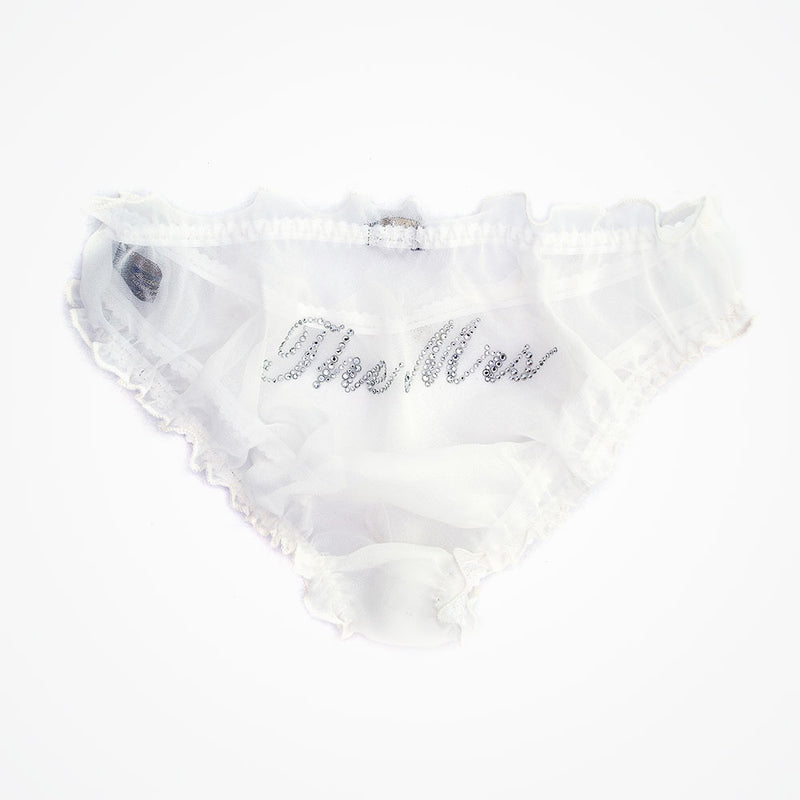 'The Mrs' bridal knickers (ivory silk chiffon) - Liberty in Love