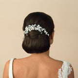 Silver pearl crescent comb - Liberty in Love