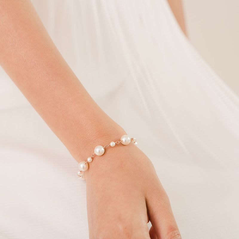 Simplicity pearl bracelet (rose gold) - Liberty in Love