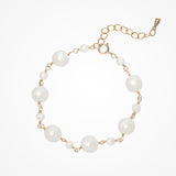 Simplicity pearl bracelet (gold) - Liberty in Love