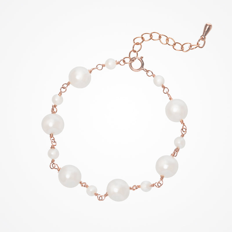 Simplicity pearl bracelet (rose gold) - Liberty in Love