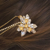 Slipper orchid gold hair drape - Liberty in Love