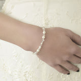 Snowdrop pearl and crystal bracelet - Liberty in Love