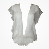Snowflake bride ivory silk chiffon playsuit - Liberty in Love