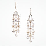 Soho pearl and crystal chandelier earrings - Liberty in Love