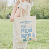 Something old-blue tote bag - Liberty in Love