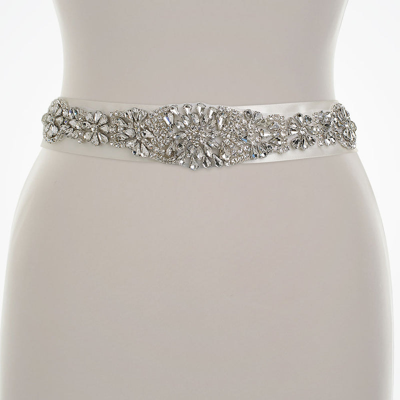 Deluxe Sophia crystal embellished bridal belt - Liberty in Love