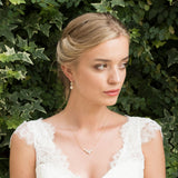 Sorbonne gold crystal teardrop earrings - Liberty in Love