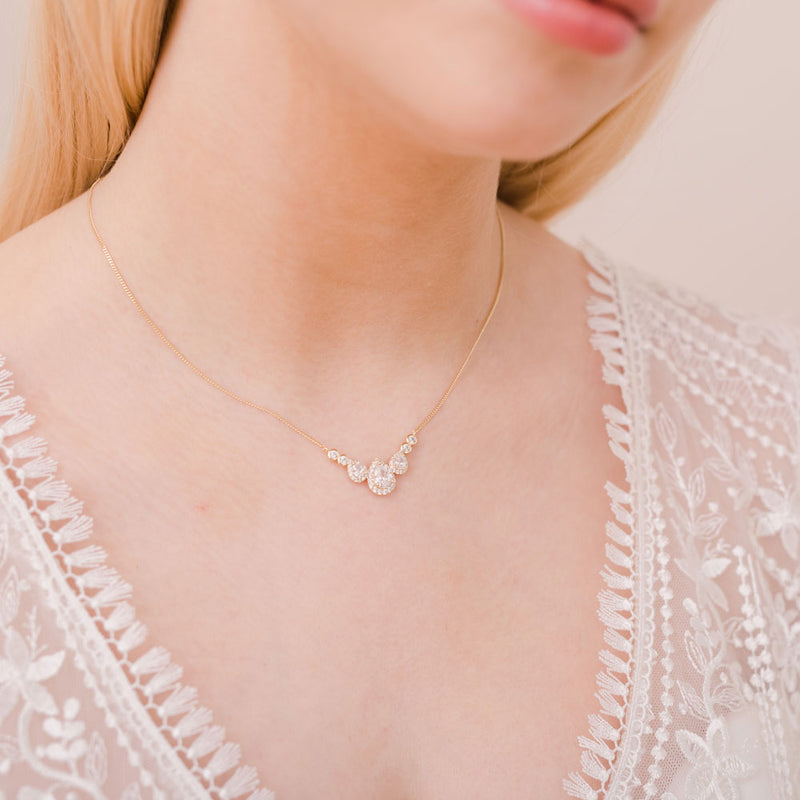 Sorbonne gold bridal jewellery set - Liberty in Love