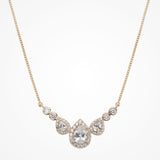 Sorbonne gold crystal teardrop pendant necklace - Liberty in Love