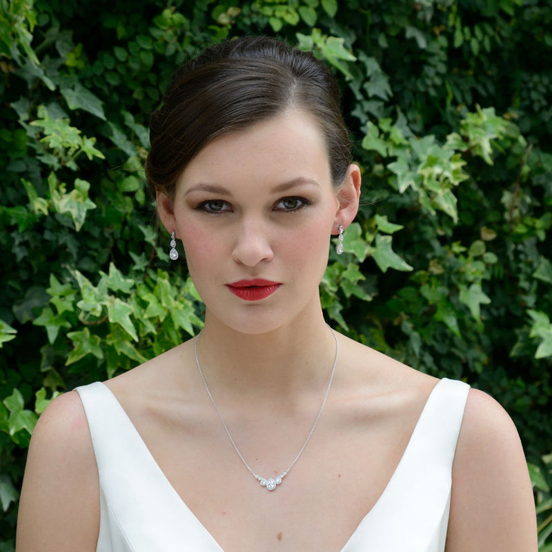 Sorbonne crystal teardrop earrings - Liberty in Love