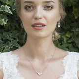 Sorbonne rose gold crystal teardrop pendant necklace - Liberty in Love