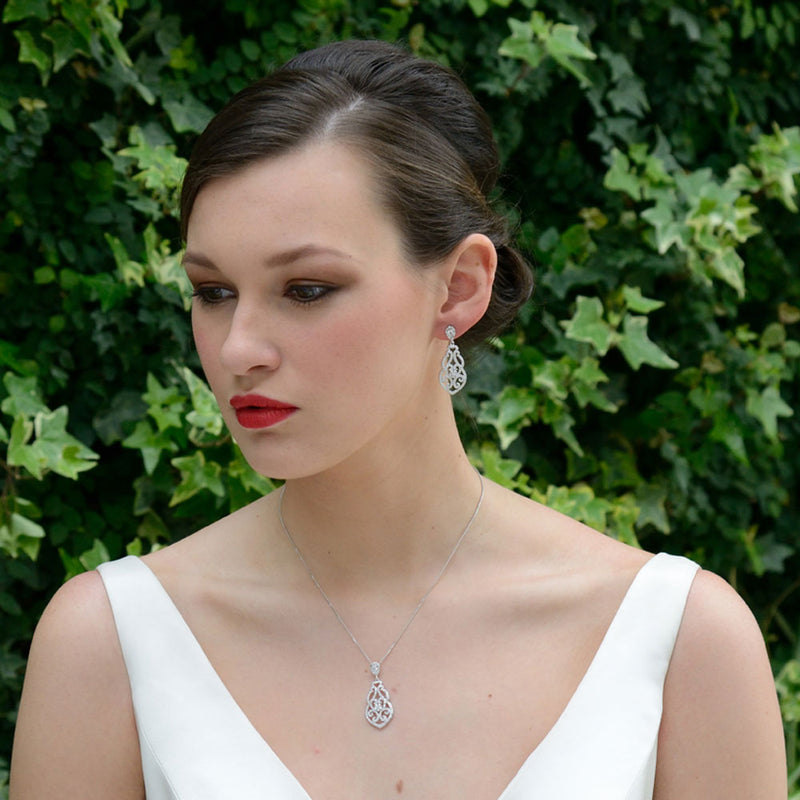 Sorrento cubic zirconia pendant necklace - Liberty in Love