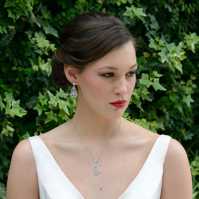 Sorrento cubic zirconia pendant necklace - Liberty in Love