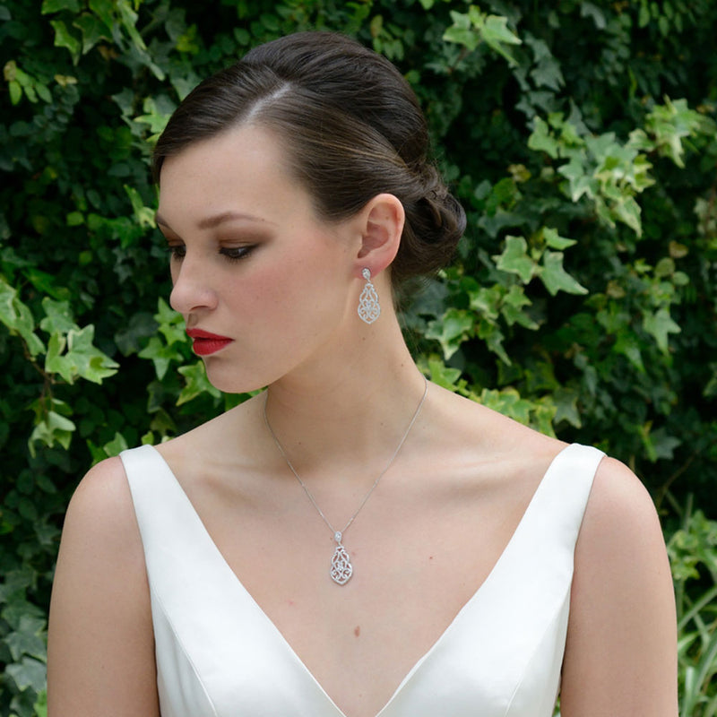 Sorrento cubic zirconia pendant necklace - Liberty in Love