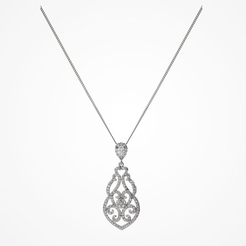 Sorrento cubic zirconia pendant necklace - Liberty in Love