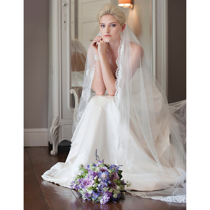 Spellbinder lace edged tulle veil - Liberty in Love