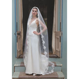 Spellbinder lace edged tulle veil - Liberty in Love