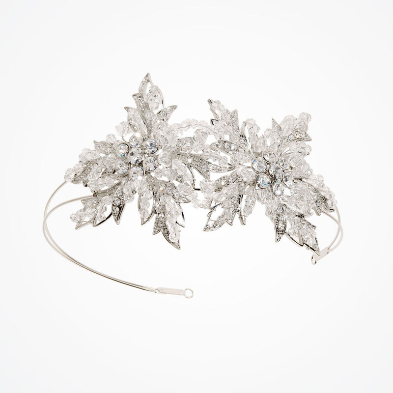 Splendour double flower bridal headband - Liberty in Love
