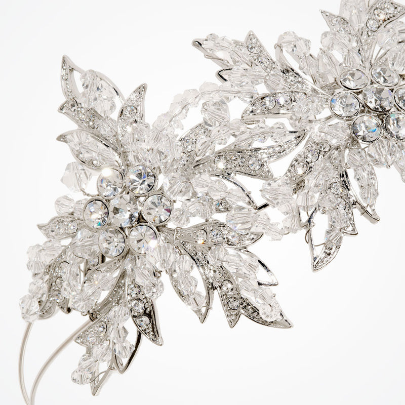 Splendour double flower bridal headband - Liberty in Love