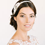Clementine floral and crystal headpiece - Liberty in Love