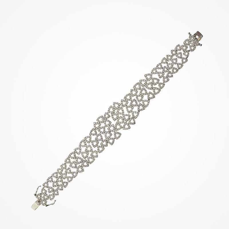 St Moritz geometric crystal embellished bracelet - Liberty in Love